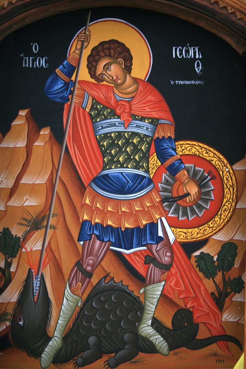 Ortodoksinen ikoni: Saint George Grece tekijältä Unbekannt