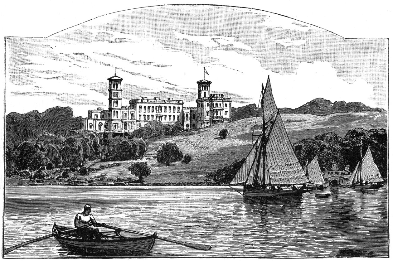 Osborne House from the Solent, East Cowes, Isle of Wight, 1900 tekijältä Unbekannt