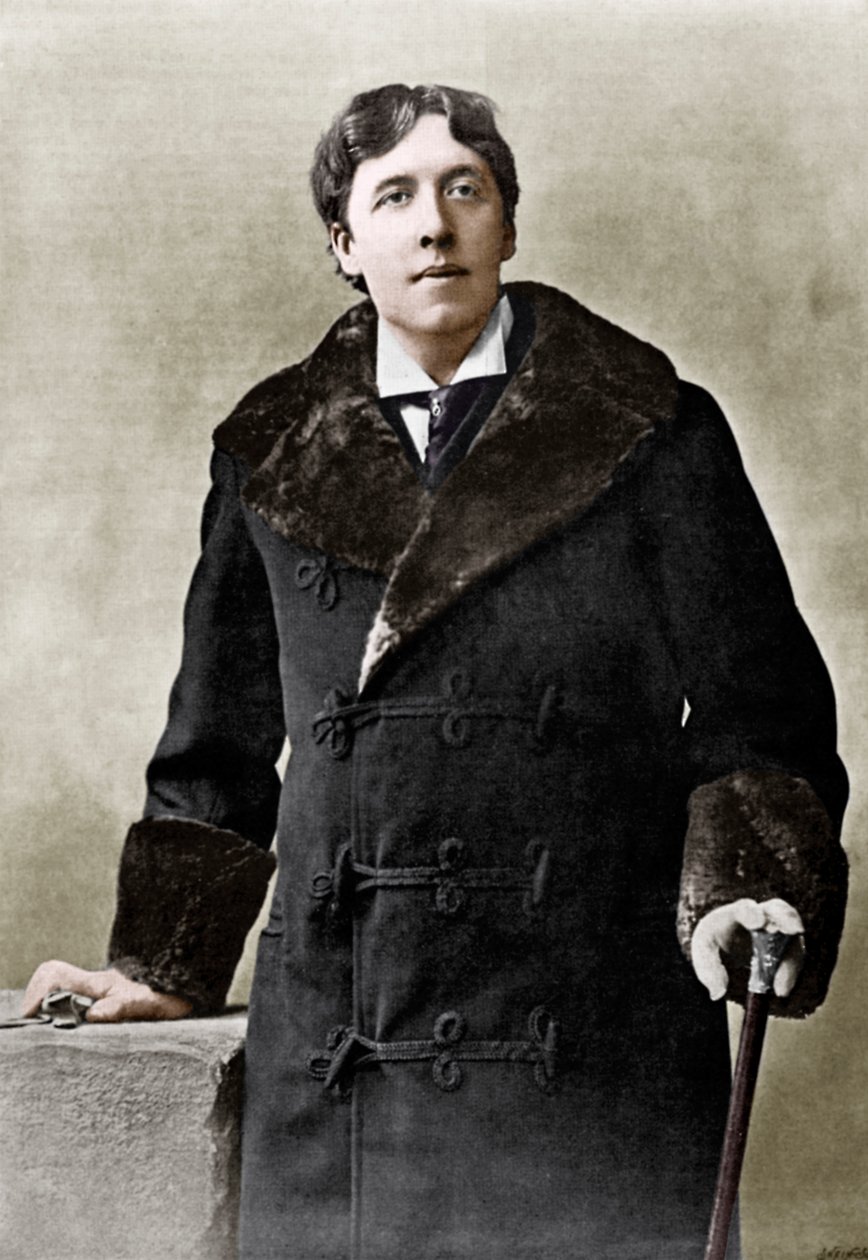 Oscar WiIde, irlantilainen kirjailija, nokkeluus ja näytelmäkirjailija, 1890 tekijältä Unbekannt