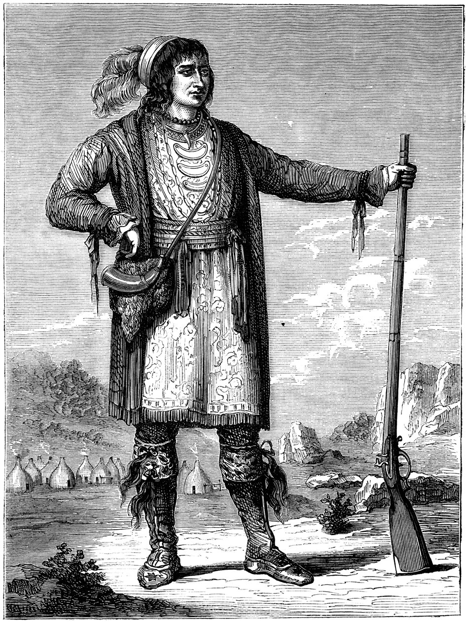 Osceola, seminolien päällikkö, c1837 c1880 tekijältä Unbekannt