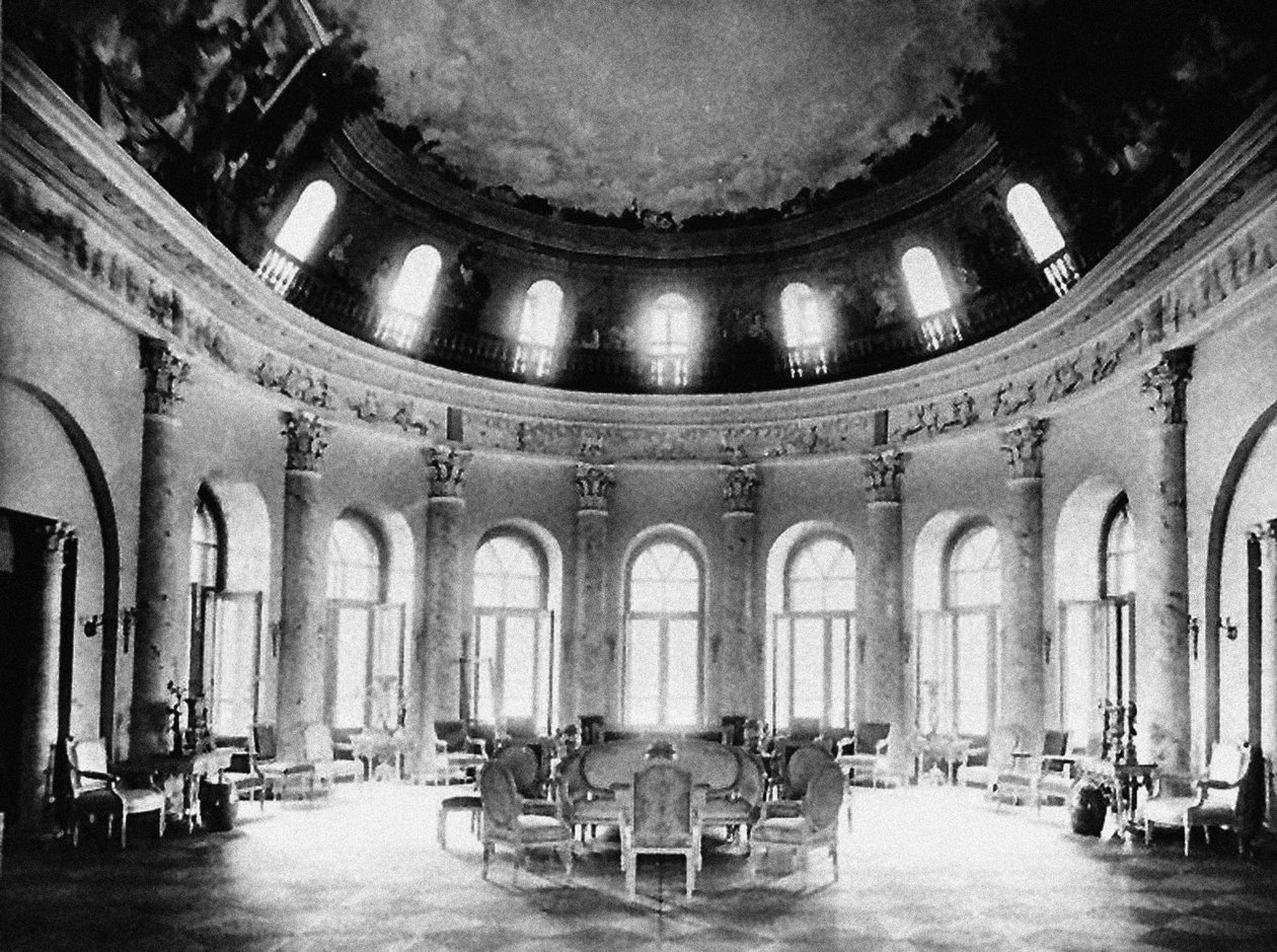 Ostafyevo Estate. Soikea sali, 1800-luvun loppu tekijältä Unbekannt