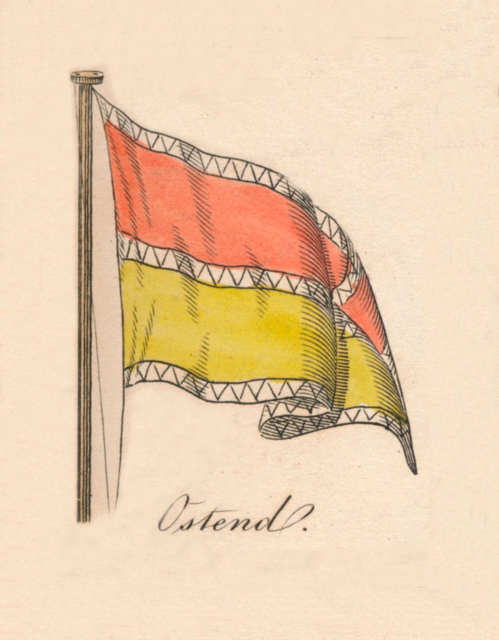 Oostende, 1838 tekijältä Unbekannt