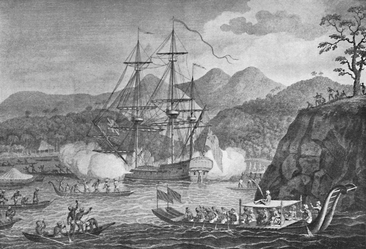 Otaheite antautui kapteeni Wallisille, 1773, 1904 tekijältä Unbekannt
