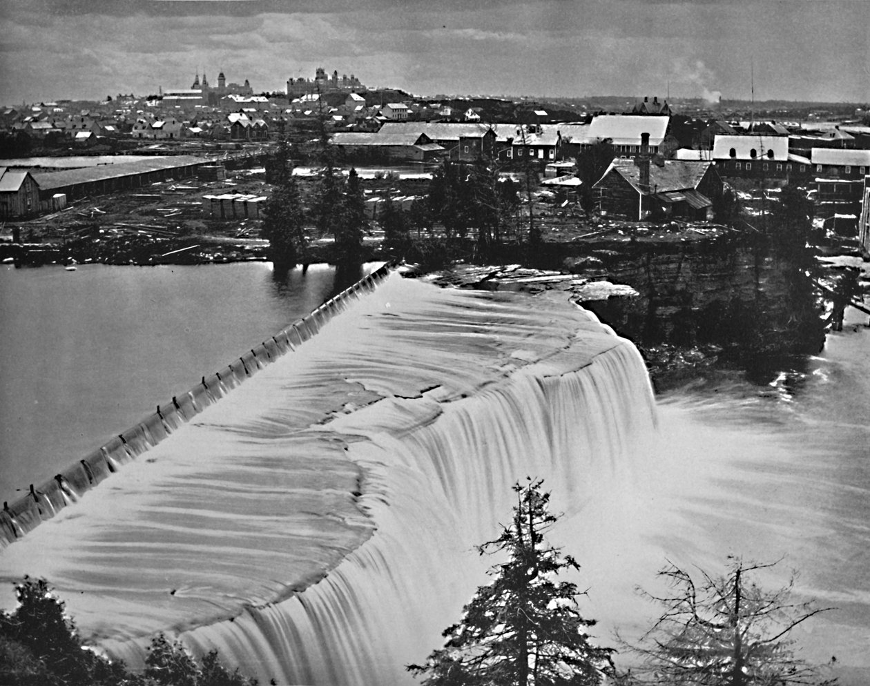 Ottawa, Kanada, Rideau Fallsista, vuodelta 1897. tekijältä Unbekannt