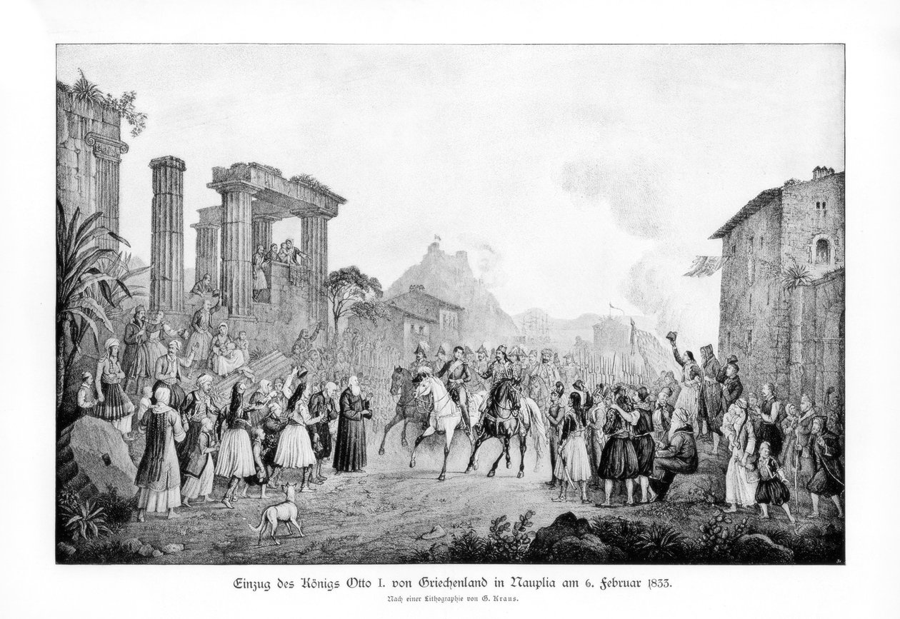 Otto I, Kreikan kuningas, maihinnousu Naupliassa, 6. helmikuuta 1833 1900 tekijältä Unbekannt