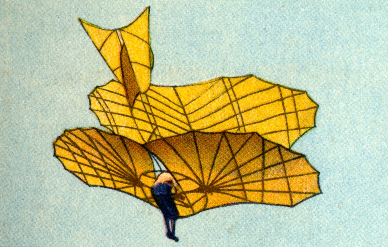 Otto Lilienthalin purjelentokone, 1890-luku, 1932. tekijältä Unbekannt