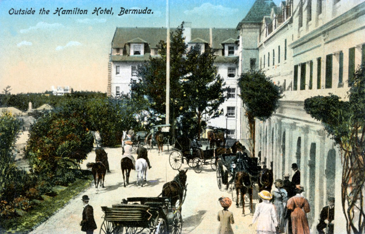 Hamilton-hotellin ulkopuolella, Bermuda, 1900-luku tekijältä Unbekannt