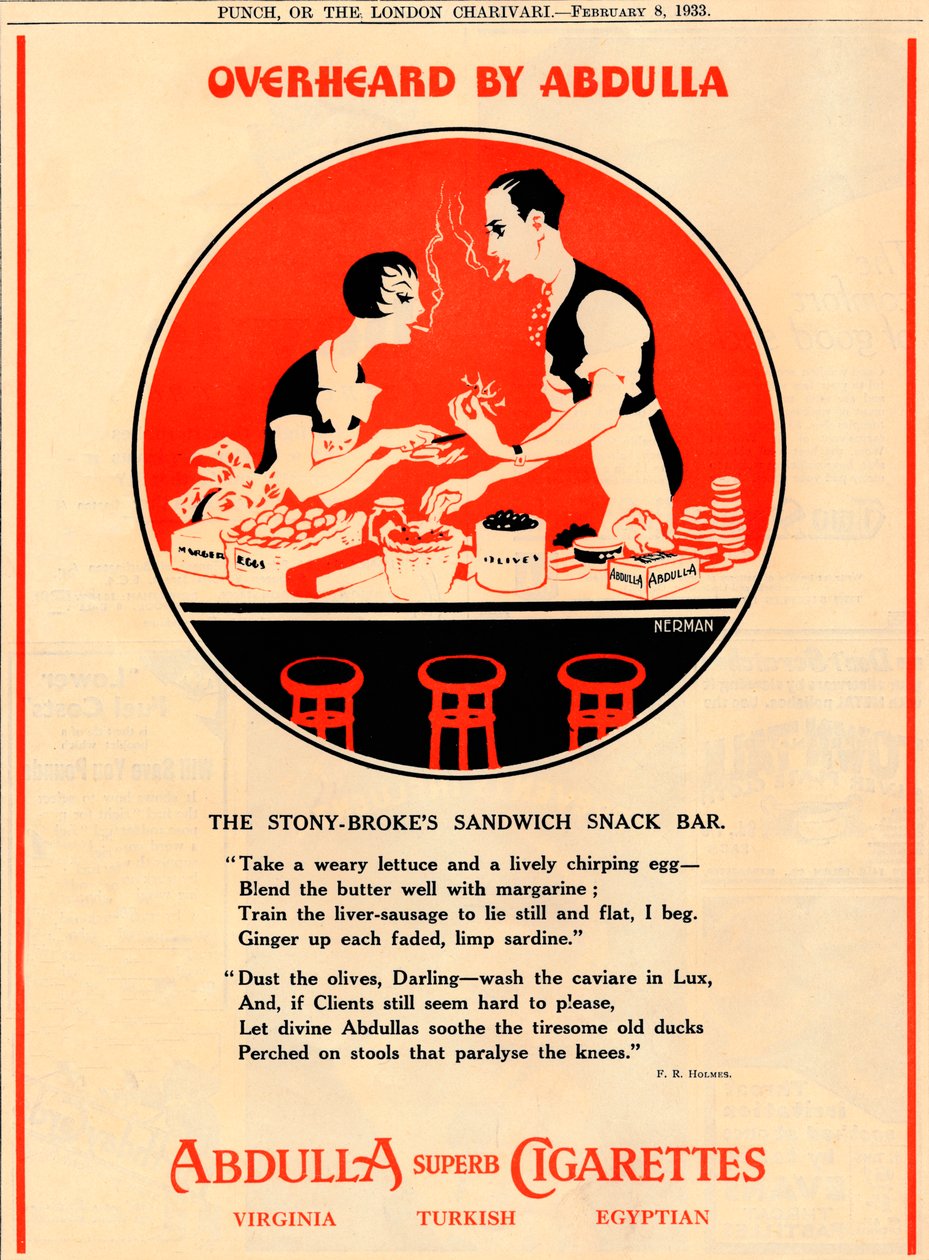 Abdulla kuuli - The Stony Brokes Sandwich Snack Bar, 1933 tekijältä Unbekannt