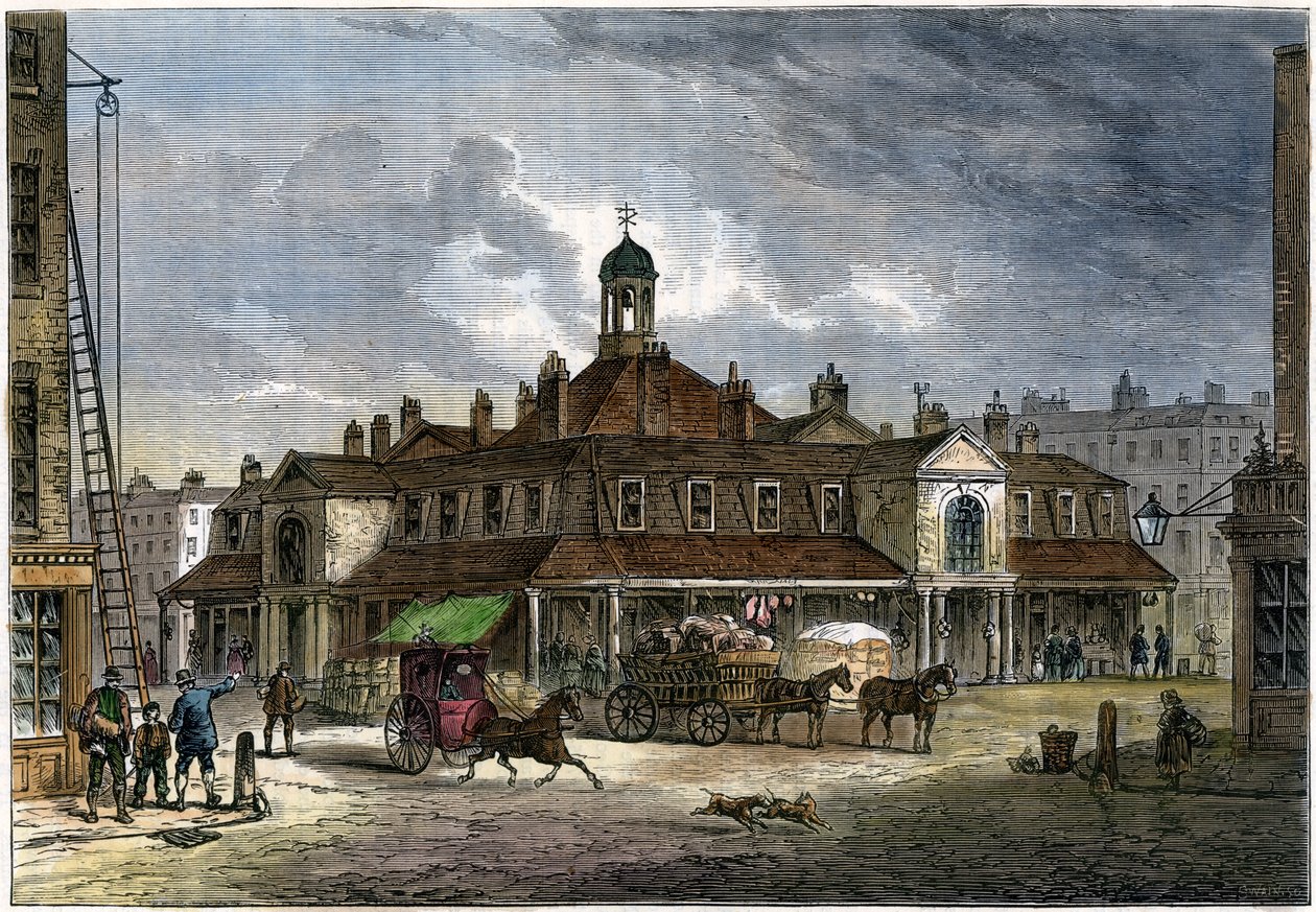 Oxford Market, 1800-luku tekijältä Unbekannt