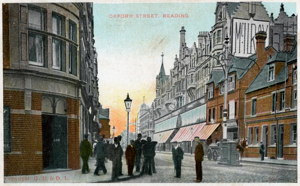 Oxford Street, Reading, Berkshire, 1900-1910-luku tekijältä Unbekannt