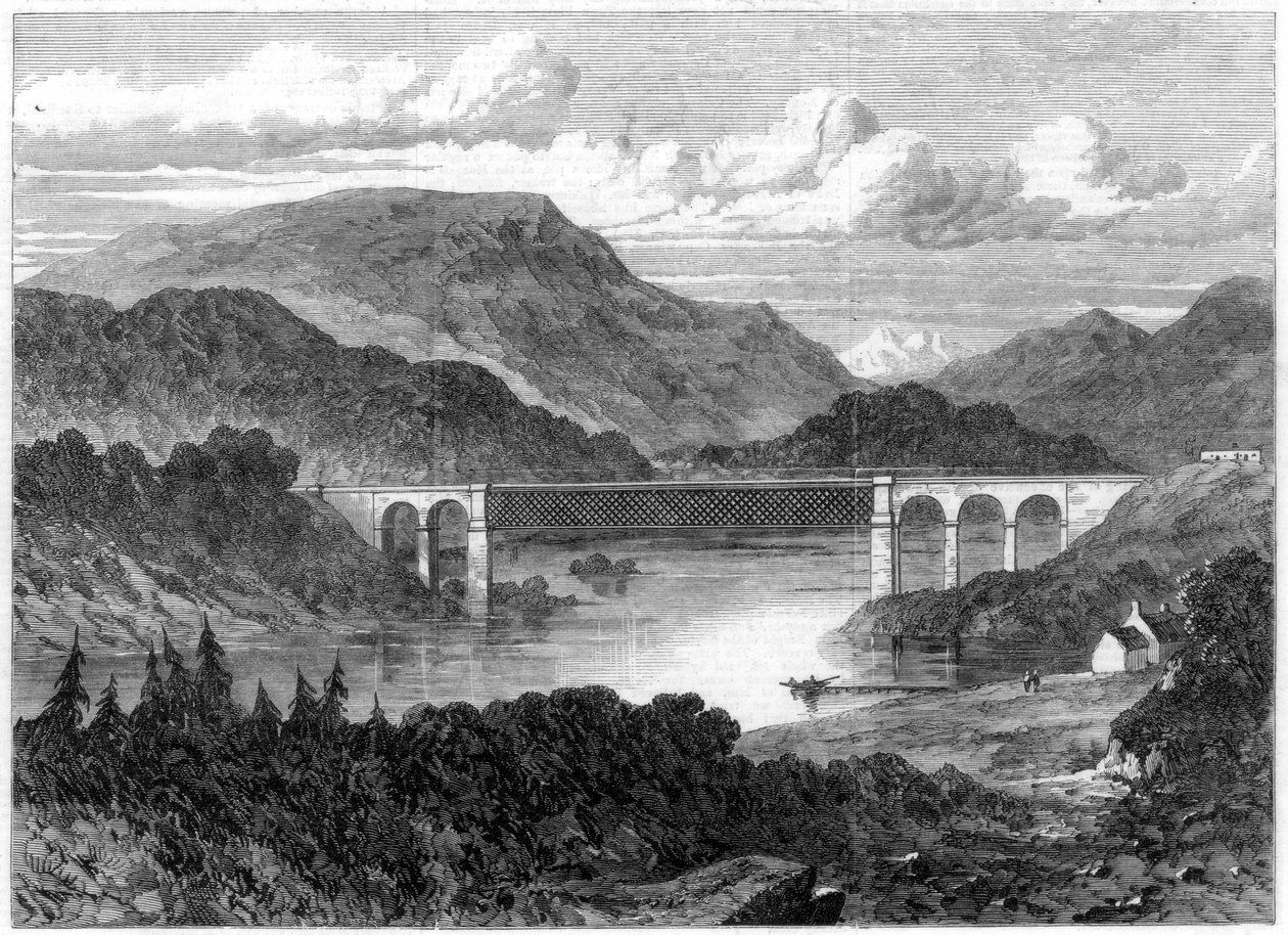 Oykel Viaduct, Sutherland Railway, 1866 tekijältä Unbekannt