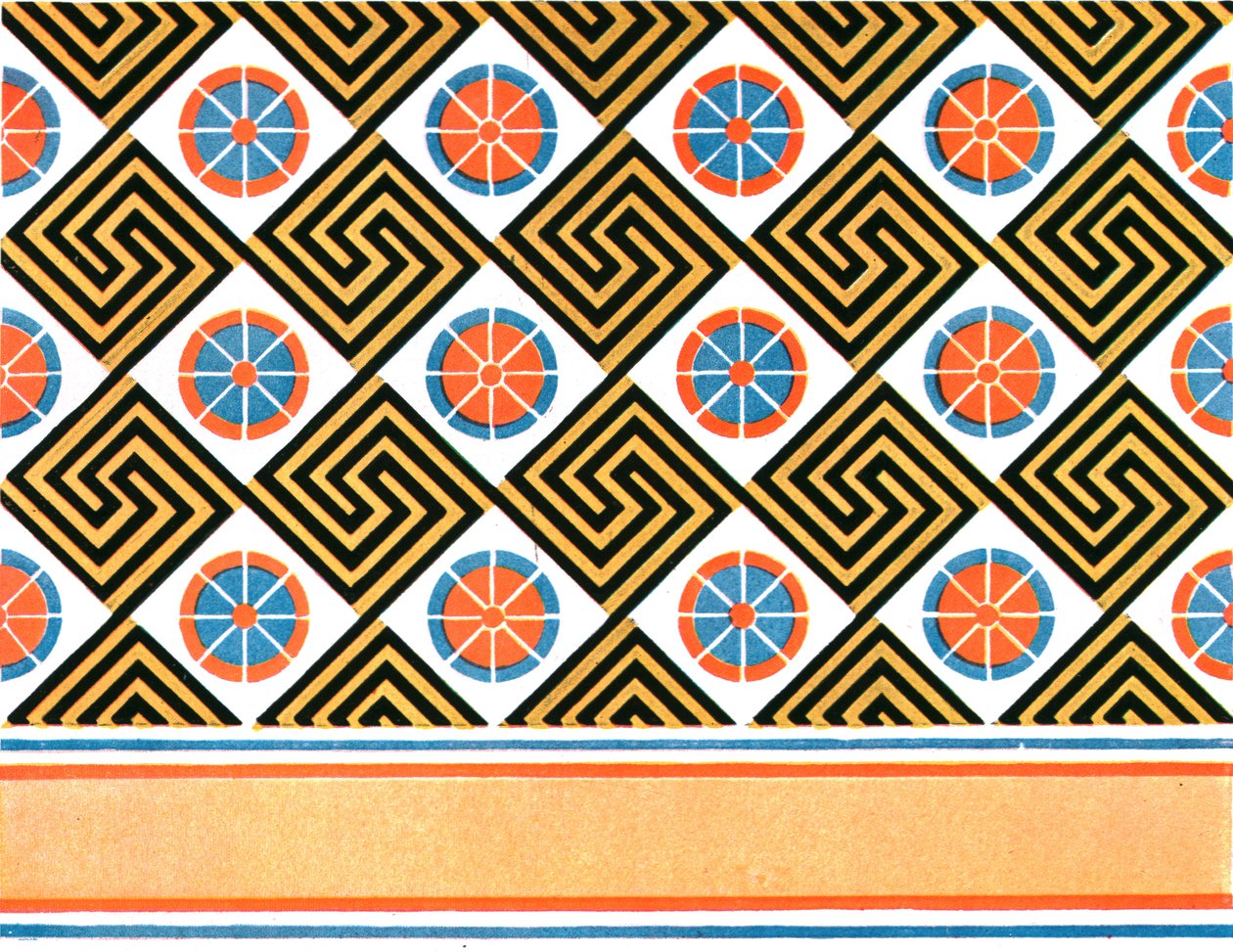 Maalattu katto Enenen haudassa Thebessa, Egyptissä, 1928. tekijältä Unbekannt