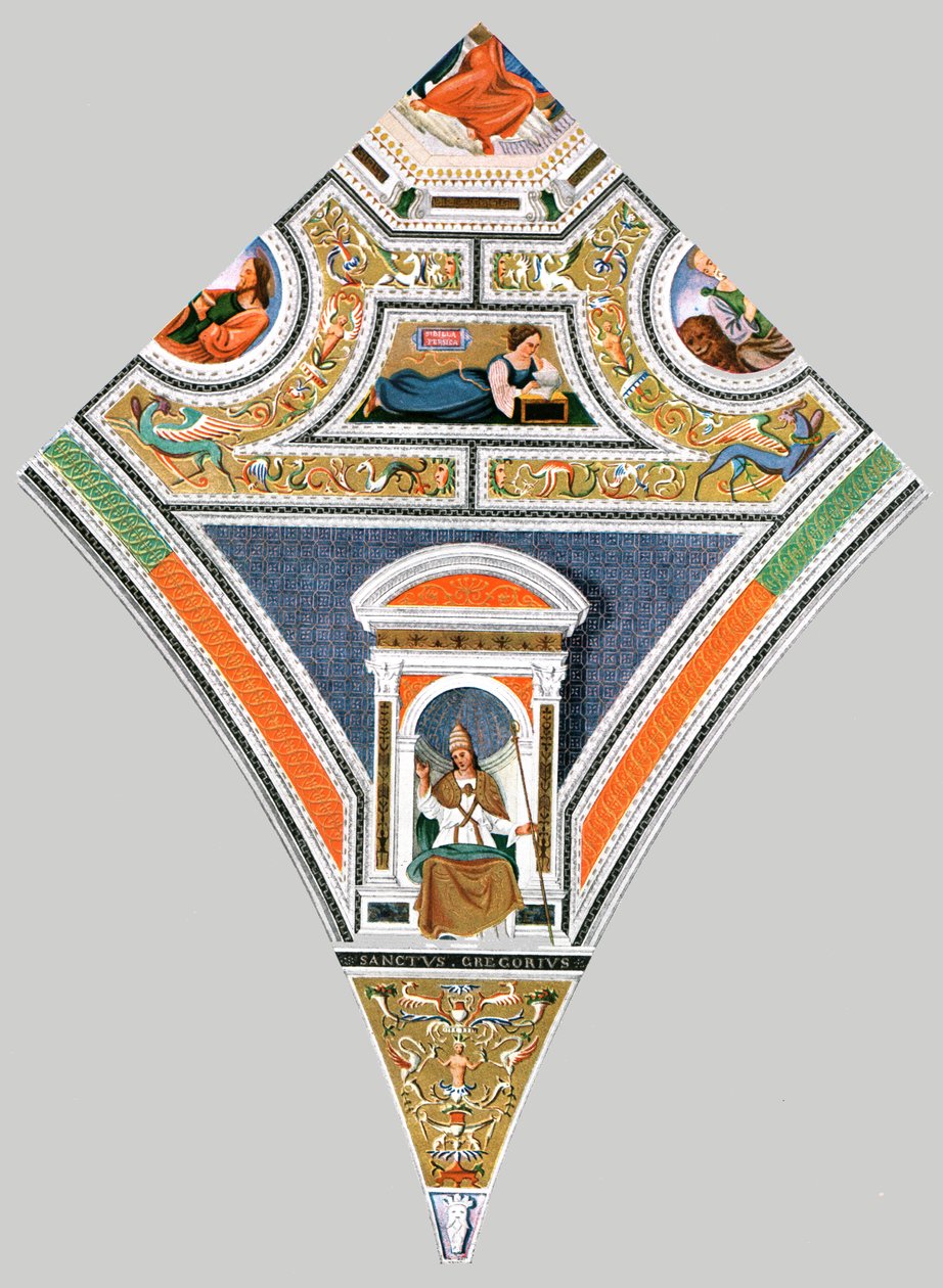Maalattu koristelu Santa Maria del Popolon kirkossa, Roomassa, Italiassa, 1928. tekijältä Unbekannt