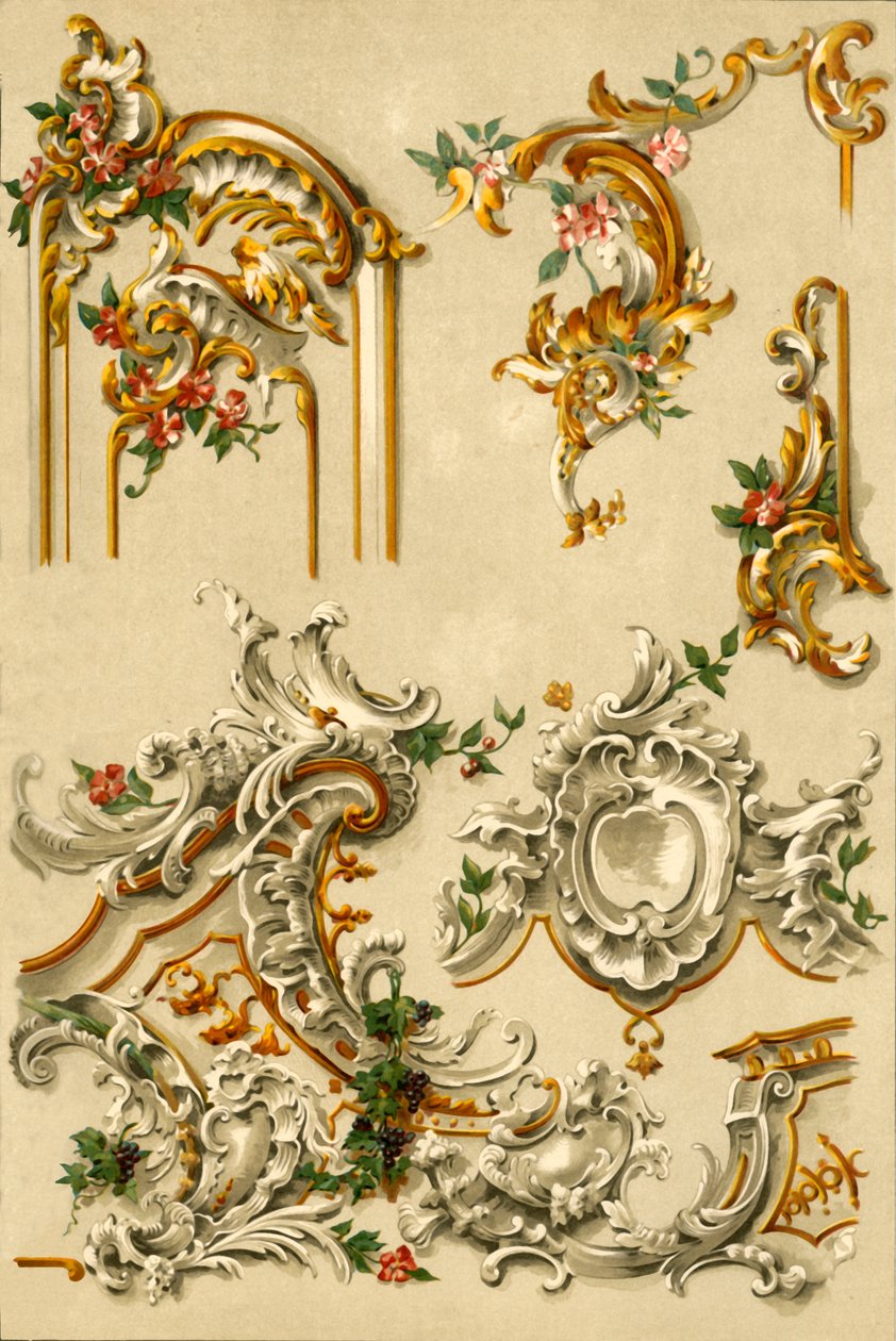 Maalattu rappaus, Saksa, 1700-luku, 1898. tekijältä Unbekannt