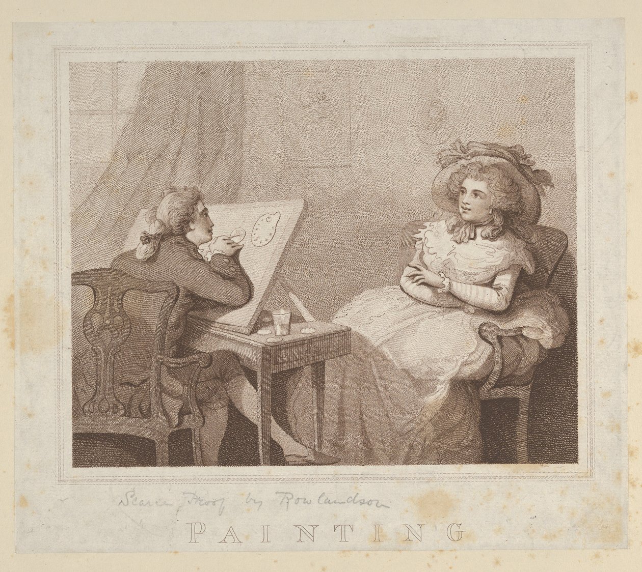 Maalaus, 1784 ., 1784 . tekijältä Unbekannt