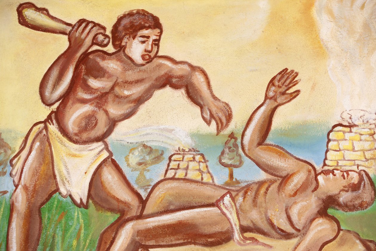 Maalaus Our Lady of Togo -kirkossa: Cain & Abel, Togoville, Togo tekijältä Unbekannt