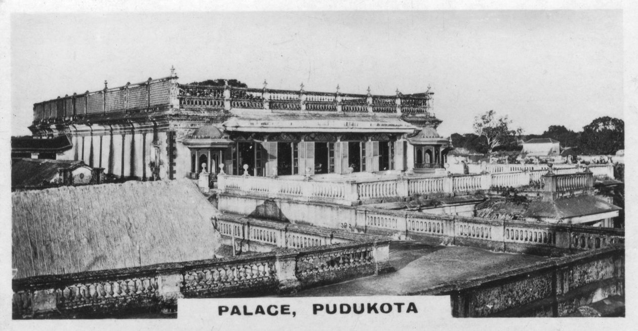Palace, Pudukottai, Tamil Nadu, Intia, 1925 tekijältä Unbekannt