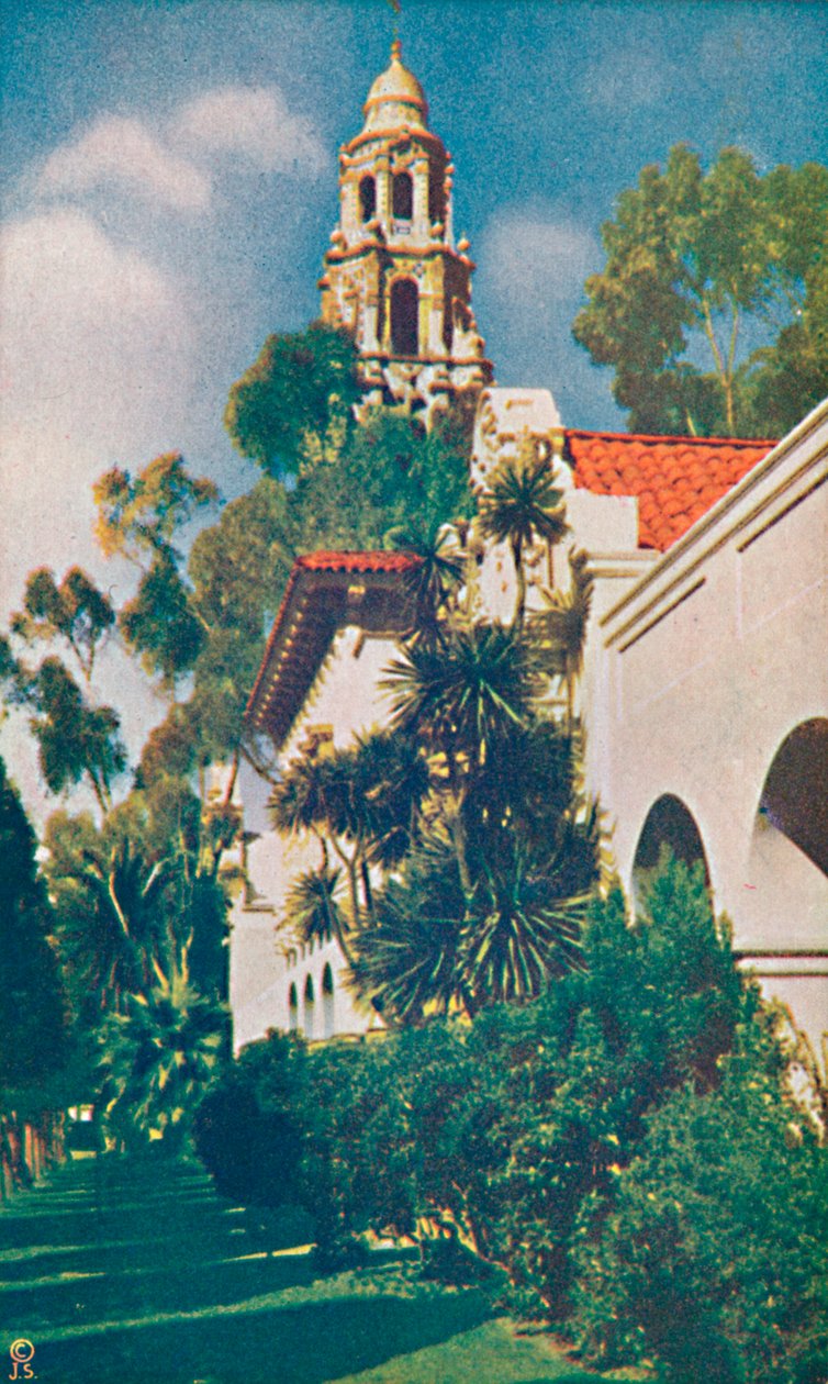 Tieteen palatsi ja California Tower, 1935 tekijältä Unbekannt