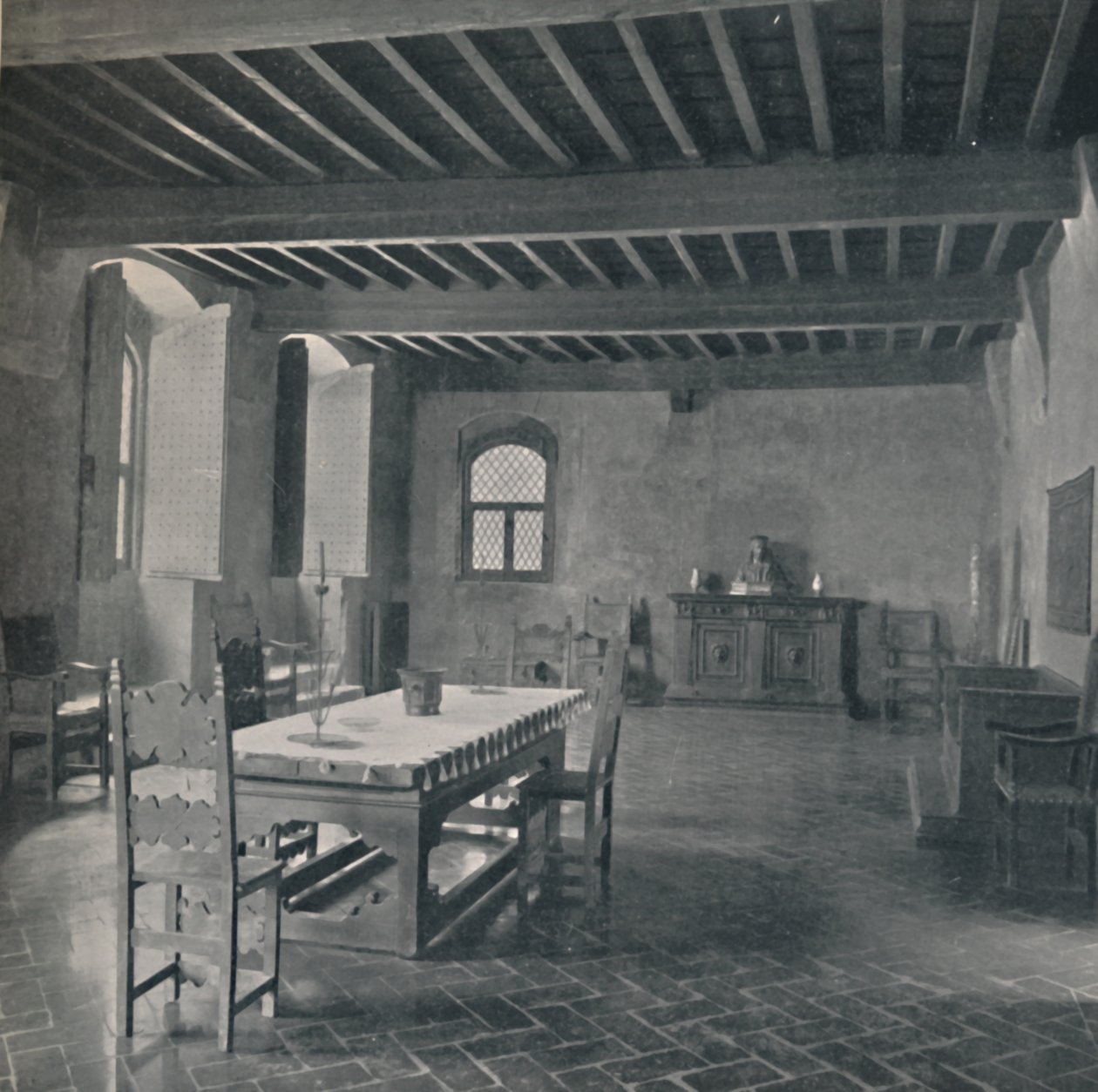 Palazzo Davanzati, päähuone kolmannessa kerroksessa, 1928 tekijältä Unbekannt
