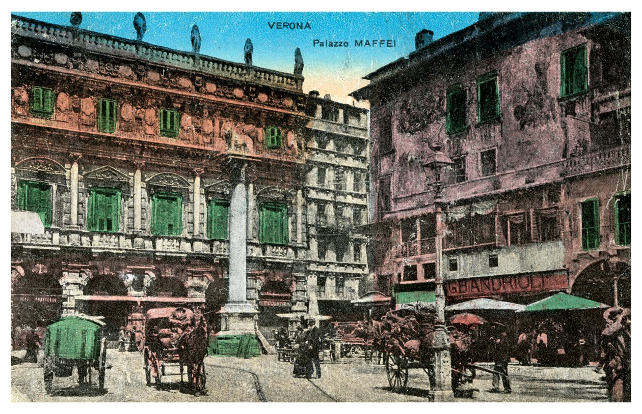 Palazzo Maffei, Verona, Italia, 1800-luvun loppu tai 1900-luvun alku tekijältä Unbekannt