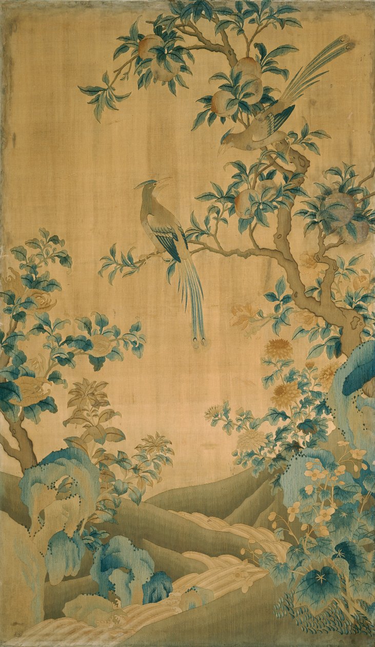 Paneelihuonekalujen kangas, Kiina, Qing-dynastia 1644-1911, 17501800. tekijältä Unbekannt