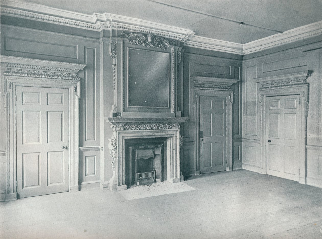 Paneloitu huone, 1700-luvun alku, 26, Hatton Garden, 1907 tekijältä Unbekannt