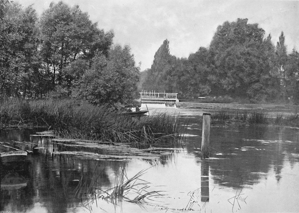 Pangbourne Weir, 1896 tekijältä Unbekannt