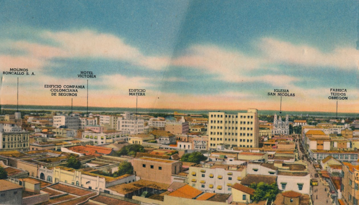 Panorama Barranquilla Central Sectorista, 1940-luku tekijältä Unbekannt