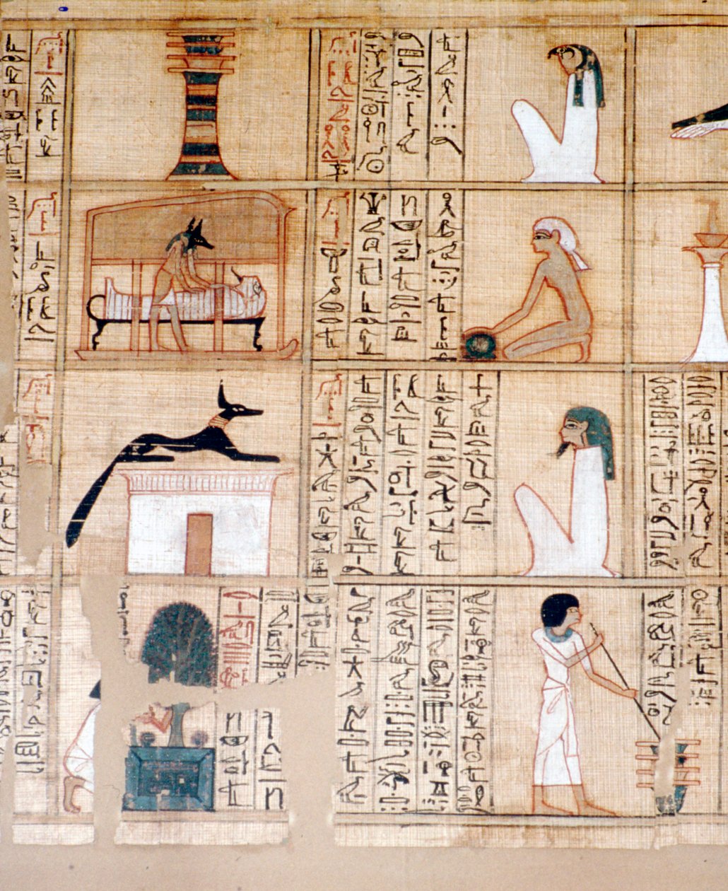 Papyrus, palsamointi, Anubis, muinainen egyptiläinen, 1000-luku eKr tekijältä Unbekannt