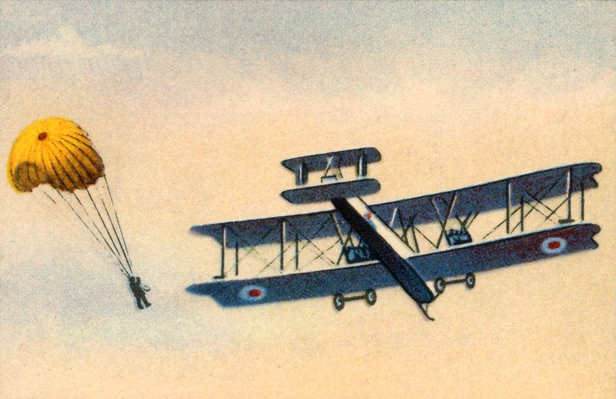 Laskuvarjohyppy, c1919, 1932. tekijältä Unbekannt
