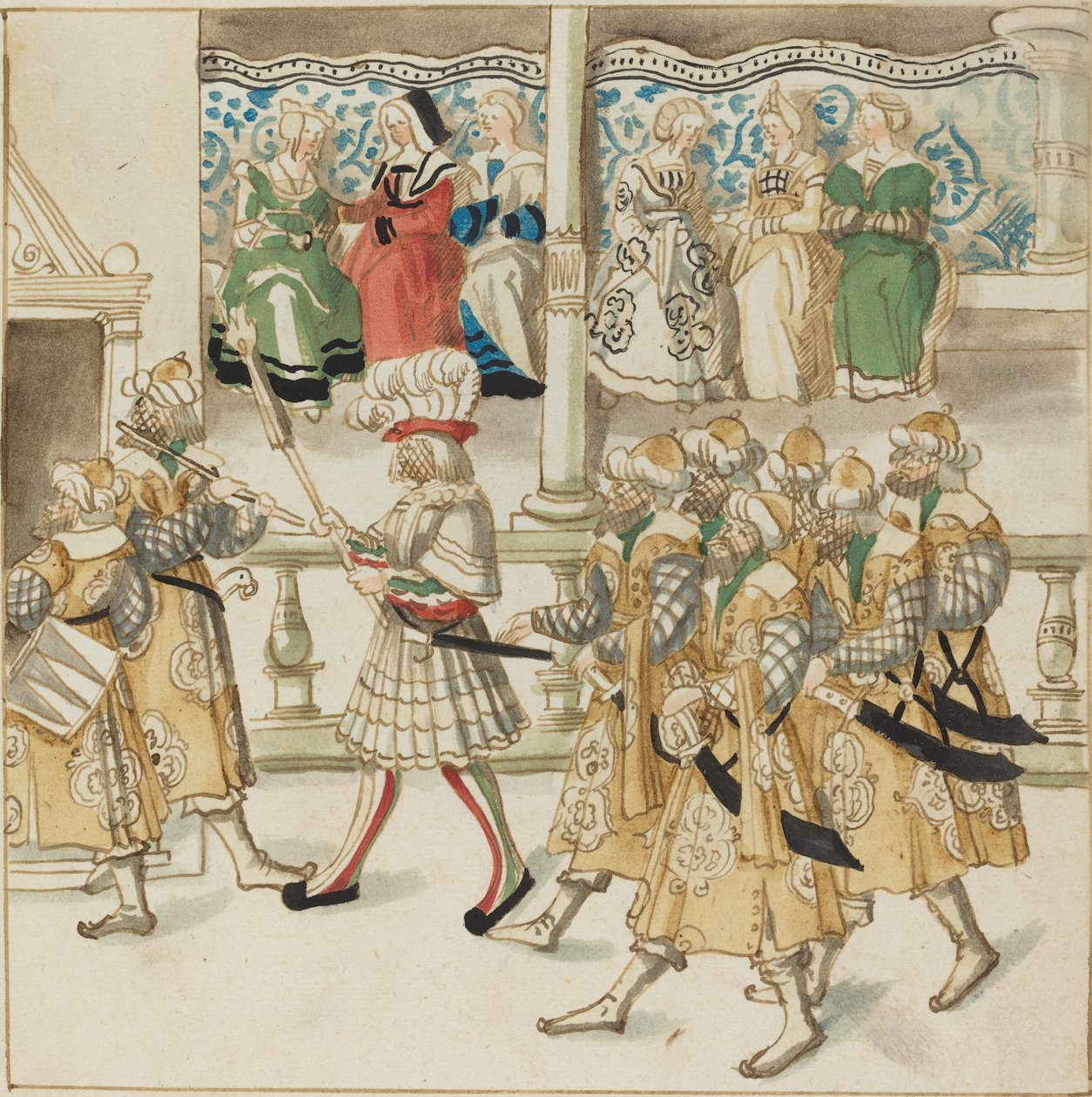 Parading Knights in Oriental Costume, c. 1515. tekijältä Unbekannt