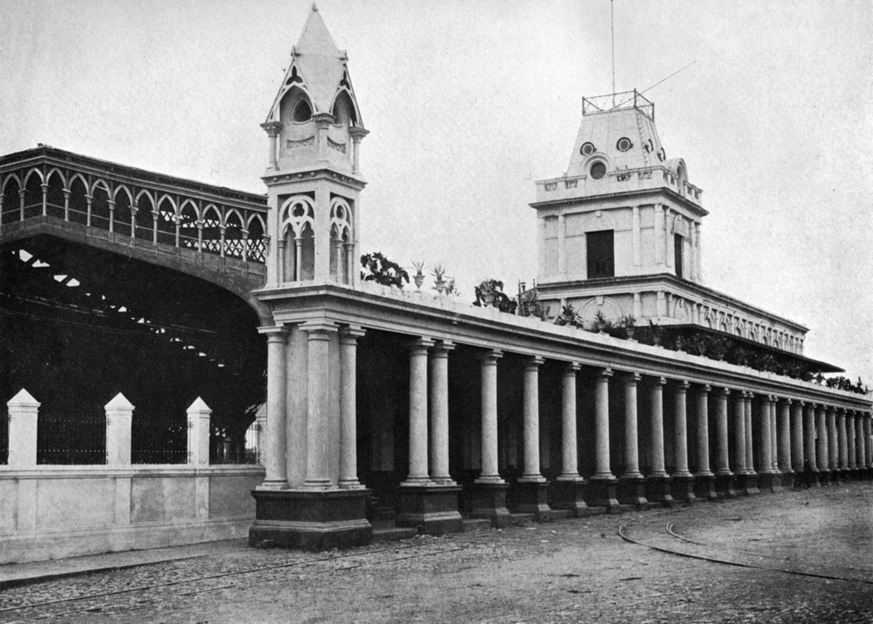 Paraguayn keskusrautatieasema, Asuncion, Paraguay, 1911 tekijältä Unbekannt