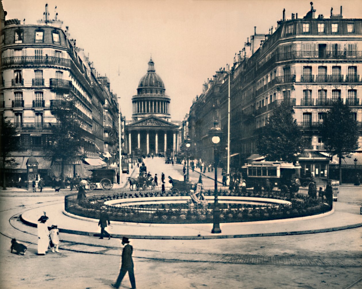 Pariisi. - Rue Soufflot ja Pantheon. - ND, c1910. tekijältä Unbekannt