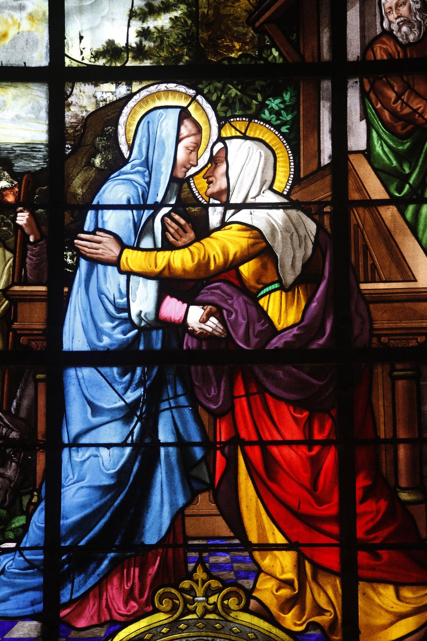 Pariisi, Ranska Saint Laurentin kirkon lasimaalaus: Visitation, Pariisi, Ranska tekijältä Unbekannt