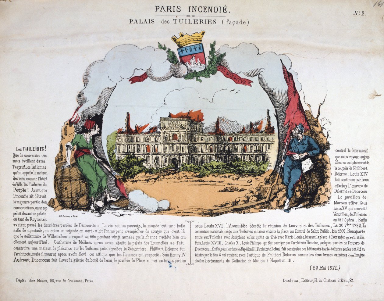 Pariisin palo, 1871 tekijältä Unbekannt