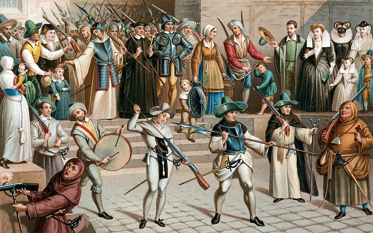 Pariisi La Liguen liigan aikana, 1590 1800-luku tekijältä Unbekannt