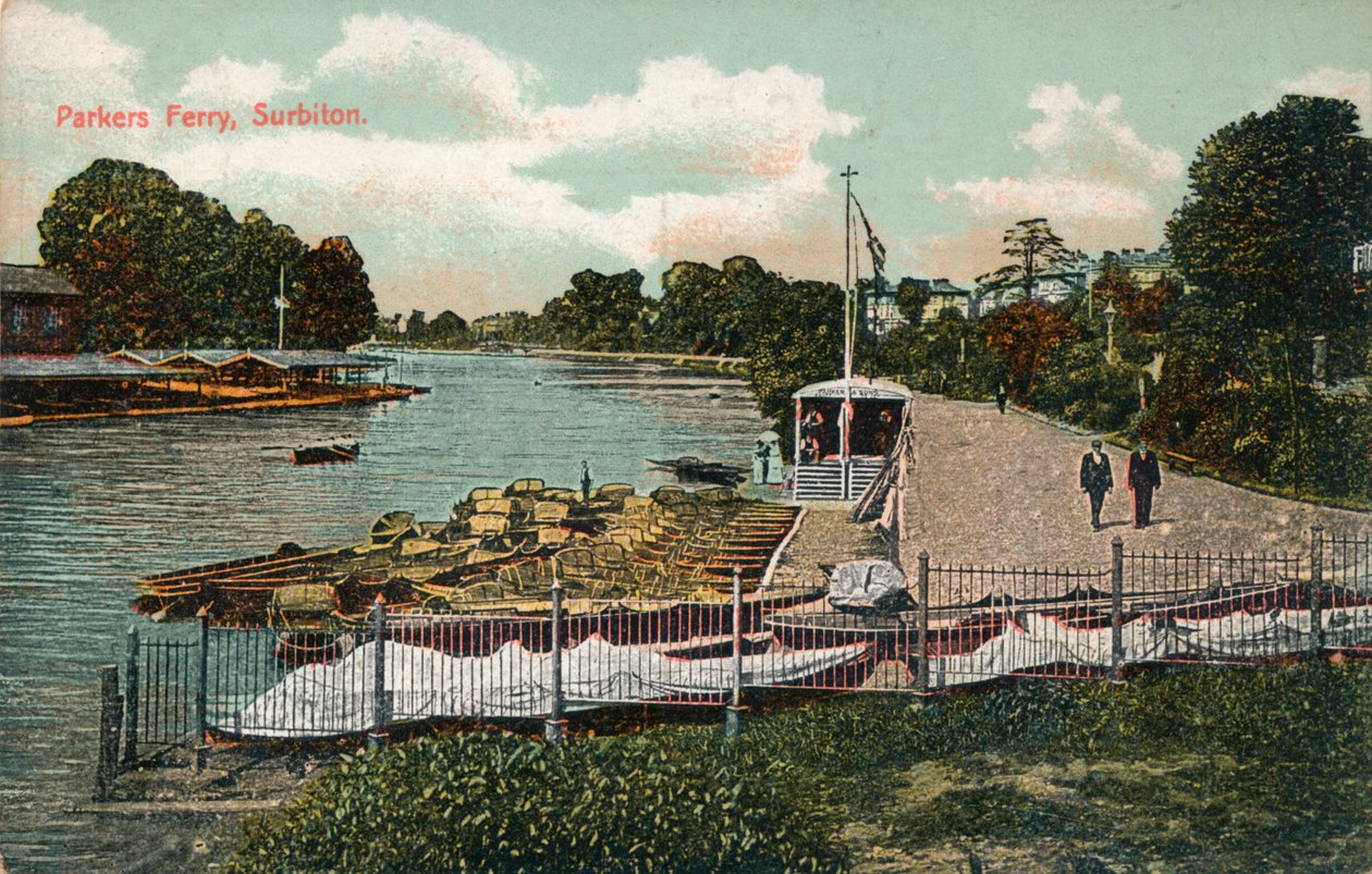 Parkers Ferry, Surbiton, c1907 tekijältä Unbekannt