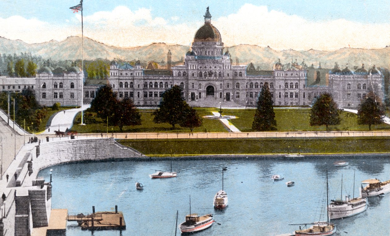 Parlamenttirakennukset, Victoria, Brittiläinen Kolumbia, Kanada, 1900-luku tekijältä Unbekannt