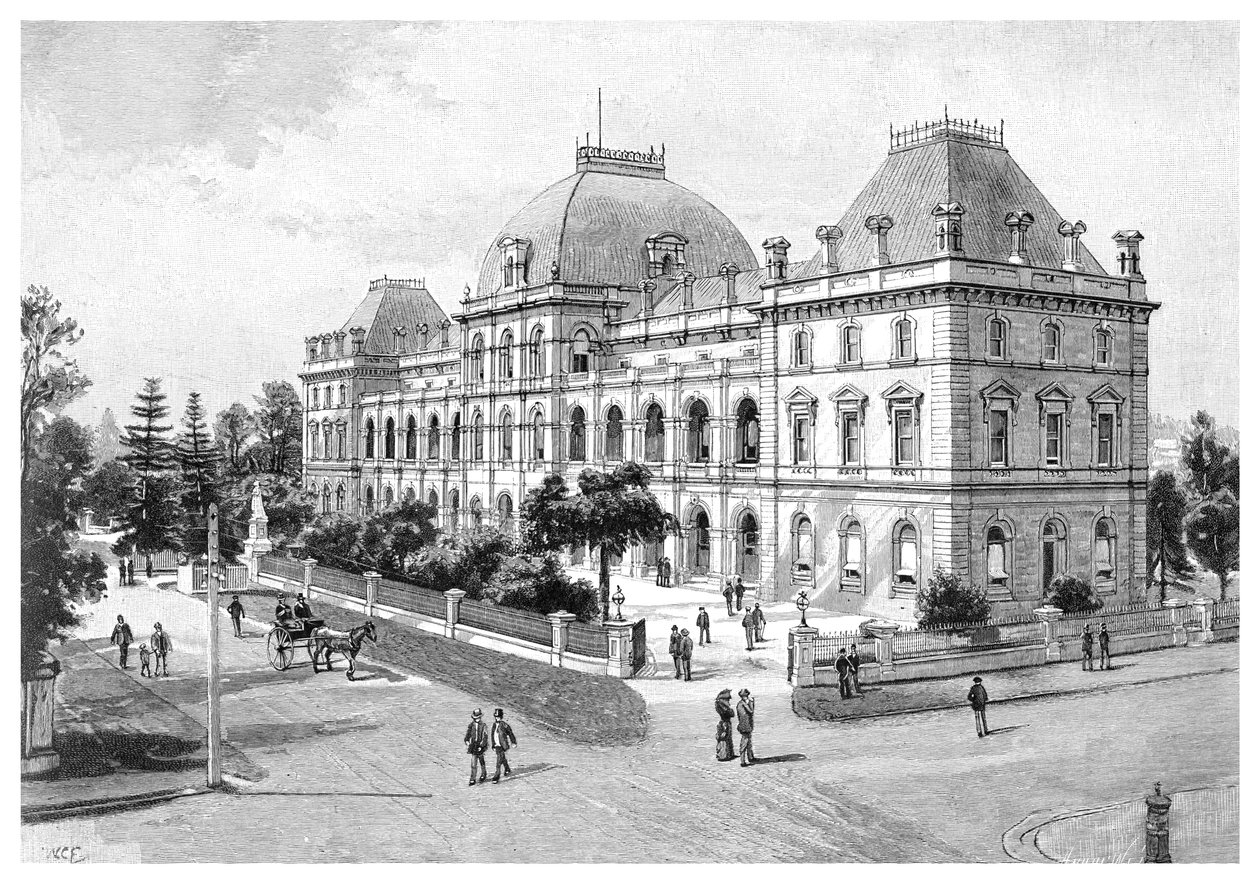 Parlamenttitalo, Brisbane, Australia, 1886 tekijältä Unbekannt