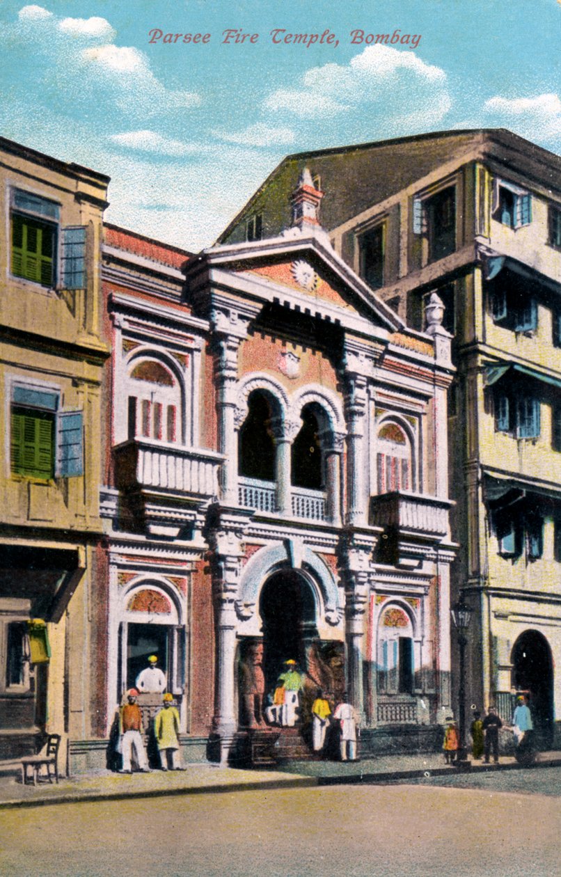 Parsi Fire Temple, Mumbai, Intia, 1900-luvun alku tekijältä Unbekannt