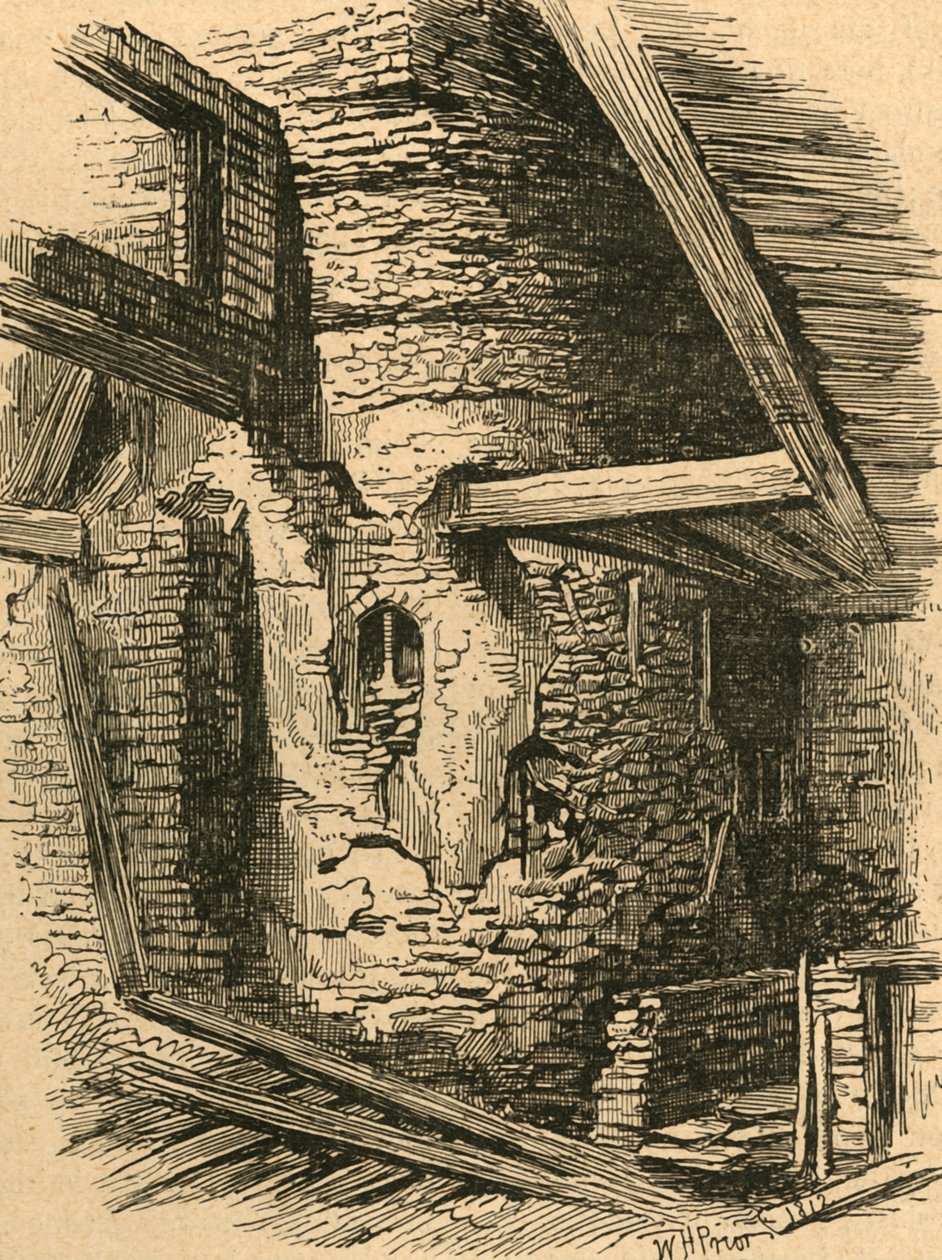 Osa Old London Wallia lähellä Falcon Squarea, 1870, 1897. tekijältä Unbekannt