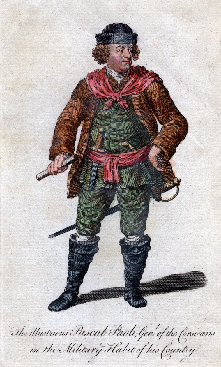 Pascal Paoli, 1700-luvun Korsikan kenraali ja patriootti tekijältä Unbekannt