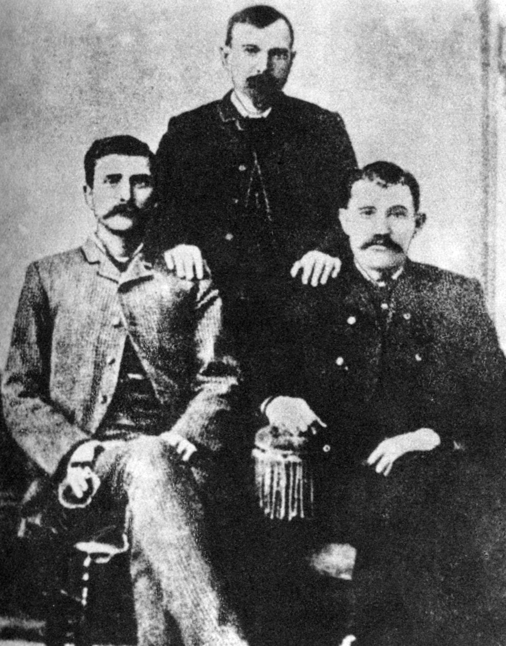 Pat Garrett, James Brent ja John W Poe, Lincolnin piirikunnan sheriffit, 1880-1882 1954 tekijältä Unbekannt