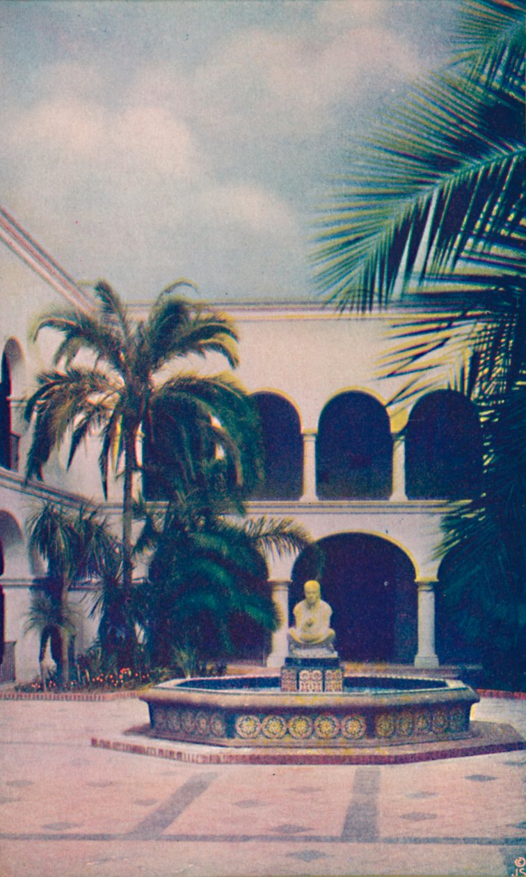 Patio of the House of Hospitality, n. 1935 tekijältä Unbekannt