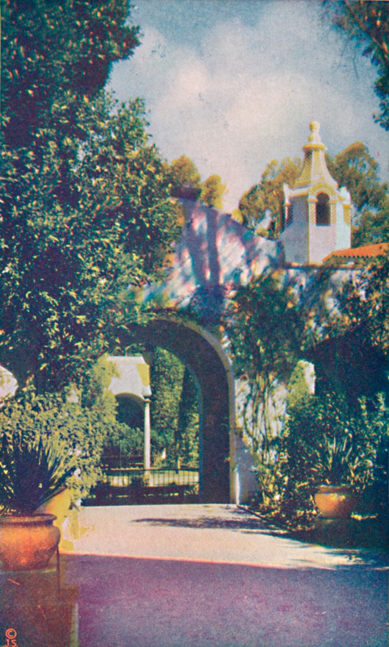 Valokuvauksen palatsin patio, n. 1935 tekijältä Unbekannt