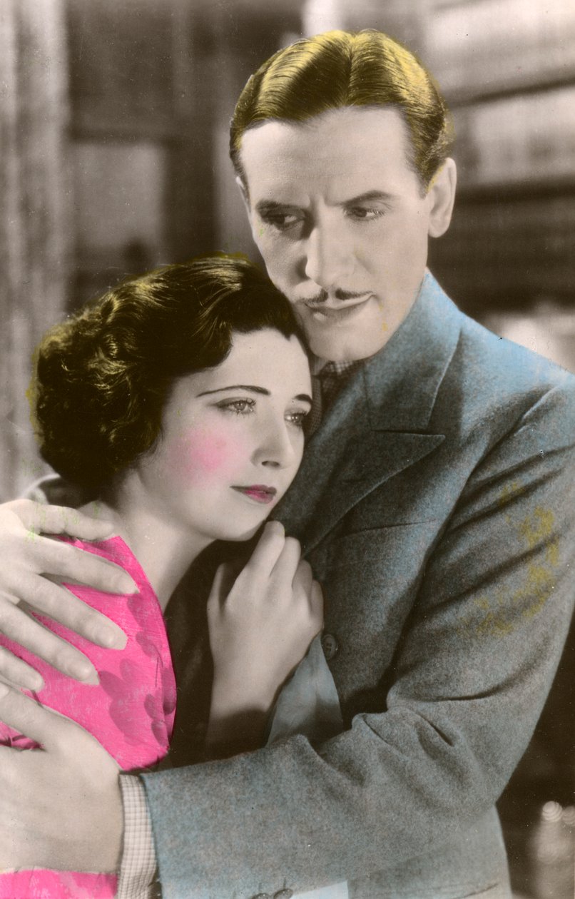 Paul Cavanagh 1888-1964 ja Kay Francis 1905-1968, 1900-luku tekijältä Unbekannt