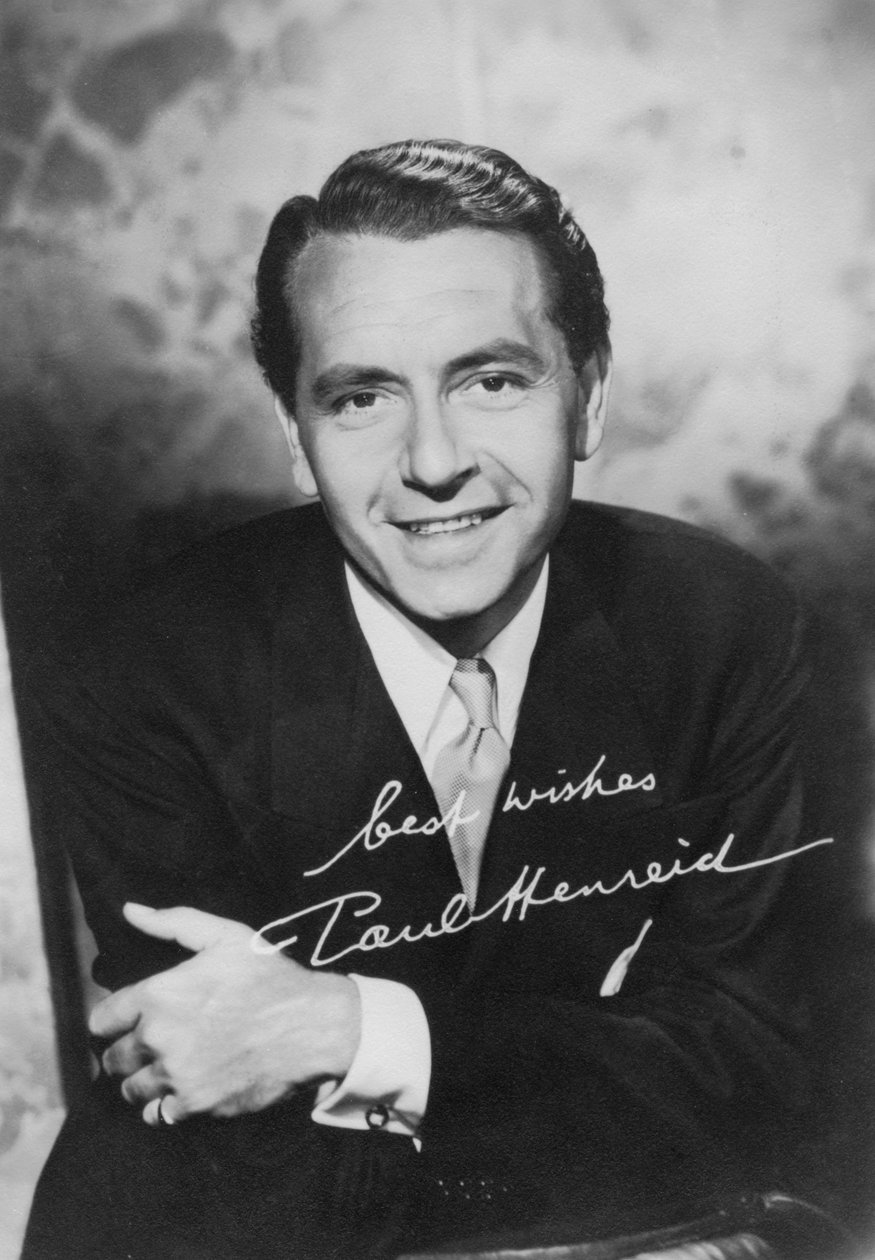 Paul Henreid 1908-1992, itävaltalaissyntyinen amerikkalainen näyttelijä ja ohjaaja, 1940-luku tekijältä Unbekannt