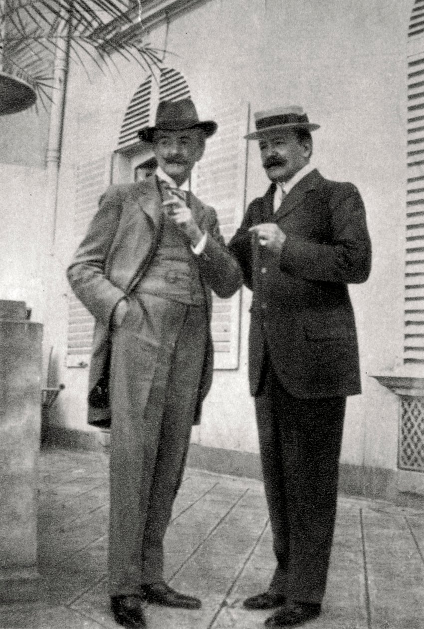Paul Hervieu ja Marcel Prevost, ranskalaiset kirjailijat ja dramaturgit, 1905 tekijältä Unbekannt