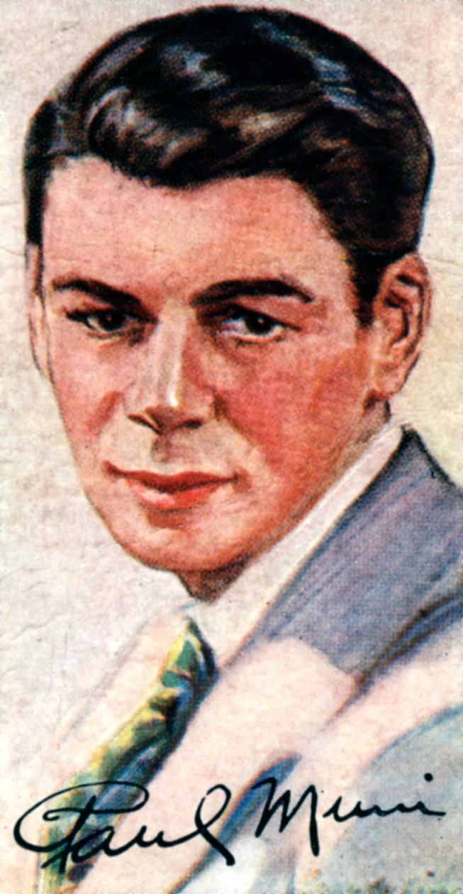 Paul Muni, 1895-1967, Oscar-palkittu monipuolinen näyttelijä, 1900-luku tekijältä Unbekannt