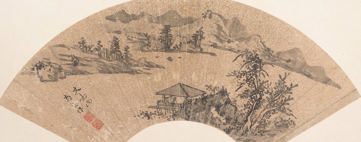 Paviljonki järven rannalla, 1600-luku tai myöhemmin. tekijältä Unbekannt